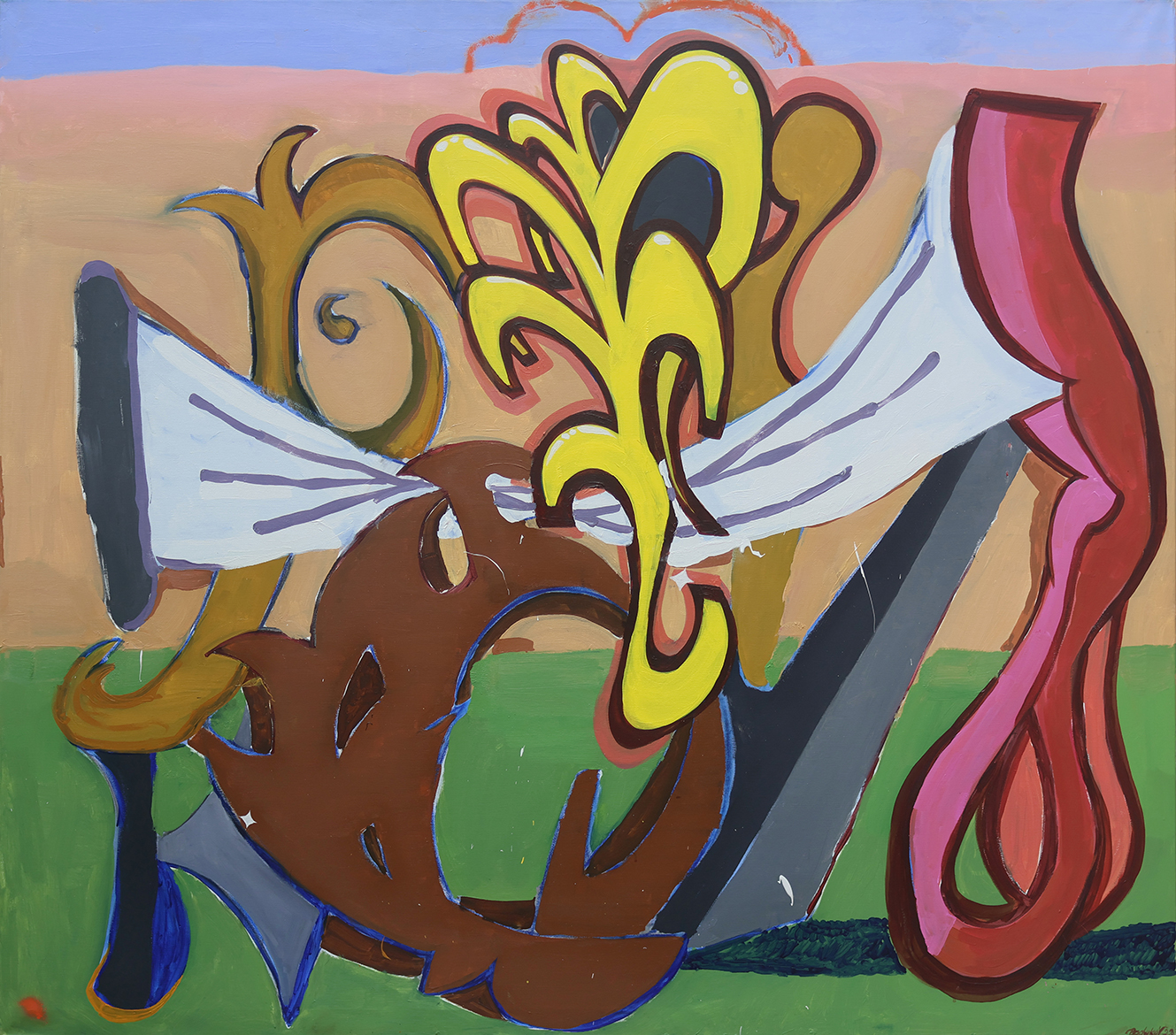 Pivot 2,  2023, Acrylic on canvas, 150x170cm